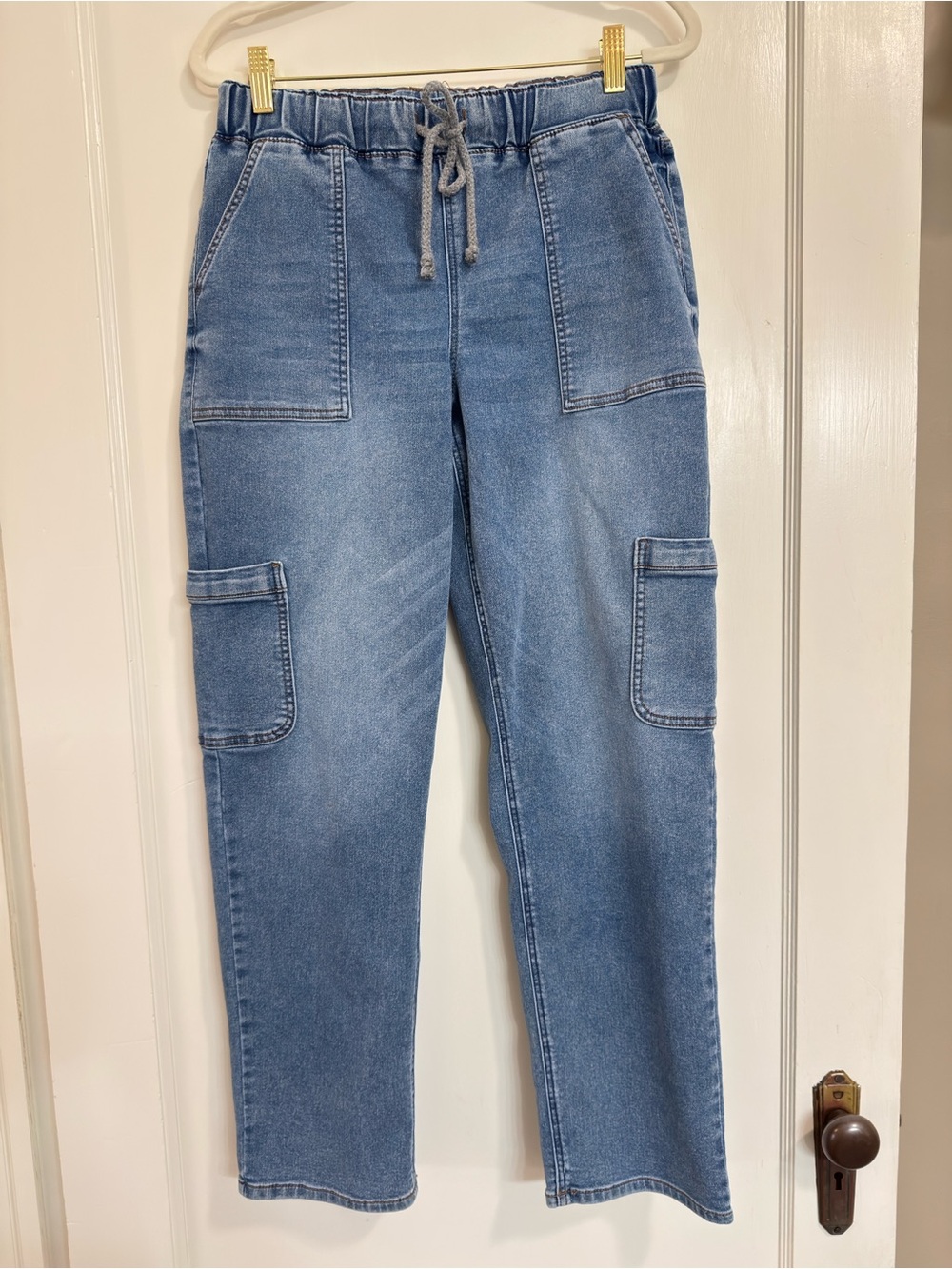 Maurices Light Blue Cargo Jogger Pants